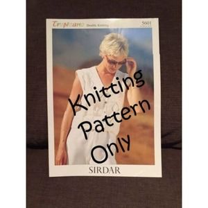 New Sirdar 5601 Tropicana Double Knitting Waistcoat Vest Sweater Pattern